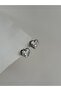 Steel Silver Stone Heart Ashland Earrings -Not Tarnish- - 3