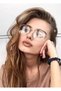 Computer Goggles with Screen Filter Gaming Working Glasses Models Thin Oval Frame Metal Light Style - 5