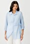 Buttoned Blouse with Inner Tank Blue - 2