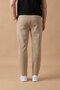 Men's Regular Fit Mid Waist Straight Leg Beige Trousers - 5