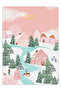 Premium Edition A5 15X21 cm Linen Printed Timeless Planner Agenda Winter Village - 4