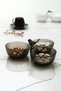 Acrylic Bird Snack Bowl Presentation Sugar Bowl Smoked (Not Glass & Porcelain) - 2