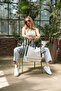 Talivina White Women's Laceless Genuine Leather Sneaker Daily Shoes - 6
