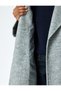 Buttoned Double Breasted Oversize Cashmere Coat with Pockets - 5