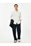 Basic Shirt Slim Fit Half Italian Collar Buttoned