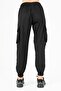 Comfort Women's Turned-Up Elastic Waist Black Trousers - 2
