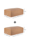 Set of 2 Beige Mega Size Base under Bed Cabinet Pillow Quilt Clothing Sweater Clothes Bag 74X46X22 - 7