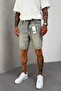 Blue Denim Fabric Men's Jean Jeans Shorts Ke-480 - 3