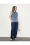 Denim Zero Sleeve Short Vest - 5