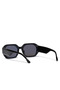 نظارات شمسية Ceyc ذات إطار سميك بتصميم مستطيل أسود UV400 - 4