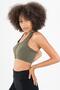 Slimfit Women's Tank Top Khaki- Bra - 3