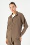 Comfort Women's Mock Neck Kakao Tracktop - 4