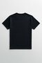Unisex Navy Blue T-Shirt Kitsune Mask Japanese Japanese Culture Minimal Front Printed T-Shirt - 3