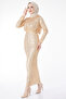 Abendkleid Beige - 23653 - 2