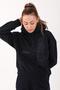 Comfort Women's Hooded Navy Blue- Sweatshirt