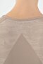 Slimfit Women's Crew Neck Light Mink Crop Top - 5