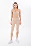 Slimfit Women's V-Neck Beige Melange Bra - 4