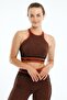 حمالة صدر نسائية من SlimFit بياقة الدراجة وتصميم مربعات