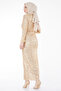 Abendkleid Beige - 23653 - 4