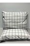 Anthracite Striped Pattern Pillow Case 2 Pcs 50X70 - 5