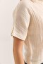 Muslin soft textured cream shirt - 5