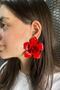 Metal Big Flower Earrings