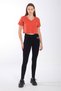 Regular Women's V-Neck Tile Crop Top - 4