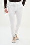 Gofreli Super Slim Fit Men's Trousers with Elastic Waistband and Drawstring Ecru - 38291.25Y