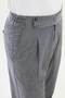 Straight Slim Fit Elastic Waist Linen Men's Trousers Navy Blue - 38313.25Y - 2