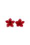Metal Big Flower Earrings - 7