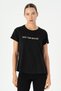 Regular Women's Crew Neck Black T-Shirt