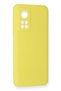 Mi 10t Compatible Case Nano Velvet Silicone - Yellow - 2