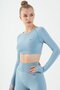 Slimfit Women's Crew Neck Sislimavi Crop Top - 3