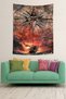 Compass and Ship Stain Resistant Fabric Wall Covering Wall Carpet Tapestry