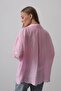 Shilsee Women's Pink Pocket Oversize Shirt - 5