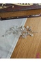 Elegant Pearl Detailed Crystal Stone Petal Bridal Crown Silver Color - Engagement Wedding Henna Promise Hair Accessory - 2