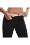 Women's Black Thermal Sauna Leggings Sweating Leggings Sports Fitness Leggings