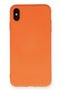 iPhone X Compatible Case Nano Inside Velvet Silicone - Orange