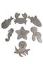 Sea Animals 7-Piece Children's Wooden Painting Activity Art Octopus Whale Dolphin Etc Hobby Set