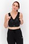 Women Brand Logo Training Sports Bra, Black