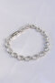 Vip Series Brass Zircon Stone Silver Color Barley Model Bracelet