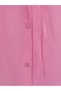 Bolero Detailed Waist-Tie Slit Shirt - Pink - 5