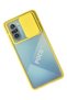 Xiaomi Poco F3 Case Palm Frosted Camera Sliding Silicone - Yellow Zngzr - 2