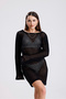 Women's Knitted Openwork Beach Dress - 8