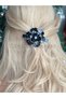 Luxury Camellia Brand Fashion French Automatic Clip-On Rose Flower with Pearl Shiny Buckle Black - 4