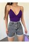 Double Cuff Washed Denim Shorts - 4