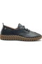 Şebik Genuine Leather Orthopedic Women's Casual Shoes Black - 3