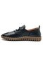 Şebik Genuine Leather Orthopedic Women's Casual Shoes Black - 5