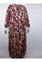 Women's Brick Tile Crew Neck Long Sleeve Sleeve Wrist Elastic Summer Viscose Long Dress 2 cm Pulls Water - 2