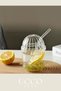 Crystal Plastic Pinterest Cup, Glass Straw Coffee Lemonade Soft Drink Tea Cocktail Presentation Cup - 8